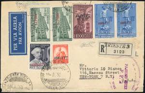 POSTA AEREA 1950 - 1.000 lire Campidoglio, ... 