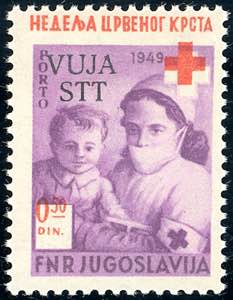 1950 - 0,50 d. violetto Pro Croce Rossa ... 