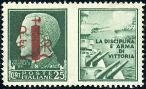 ALESSANDRIA 1944 - 25 cent. propaganda di ... 