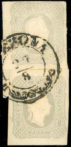 1861 - 1,05 soldi grigio chiaro (10), due ... 