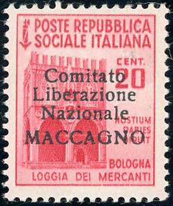 MACCAGNO 1945 - 20 cent. Monumenti ... 