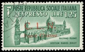 PONTE CHIASSO ESPRESSI 1945 - 1,25 lire ... 