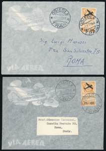 POSTA AEREA 1946 - 25 + 100 lire ... 