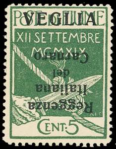 VEGLIA 1920 - 5 cent. soprastampa in ... 
