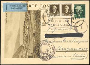 ALBANIA 1941 - 5 q. cartolina postale ... 