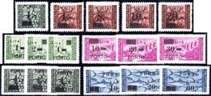 LITORALE SLOVENO SEGNATASSE 1945/46 - Tre ... 