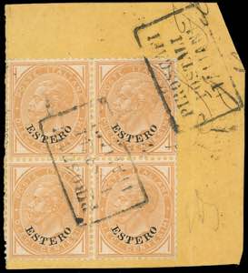 TUNISI 1874 - 10 cent.  De La Rue ... 