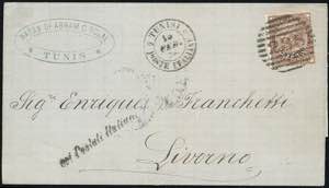 TUNISI 1878 - 30 cent. soprastampato (6), ... 