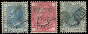 BUENOS AIRES 1874 - 20 cent. e 40 cent. ... 