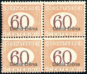 SEGNATASSE 1926 - 60 cent. arancio e bruno, ... 