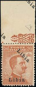 1918 - 20 cent. Michetti, doppia soprastampa ... 