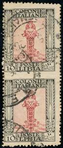 1924 - 10 cent. Pittorica, dent. 13 1/4 x ... 
