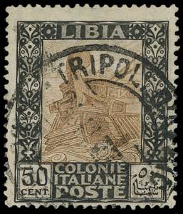 1924 - 50 cent. nero e bruno Pittorica, ... 