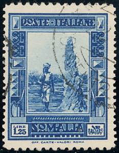 1932 - 1,25 lire Pittorica, dent. 12 x 14 ... 