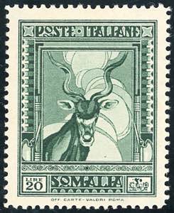 1937 - 20 lire verde Pittorica, dent. 14, ... 