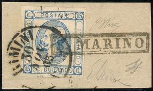 1863 - 15 cent. Litografico, II tipo (Regno ... 