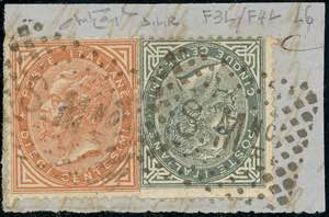 1866 - 5 cent., 10 cent. De La Rue, tiratura ... 
