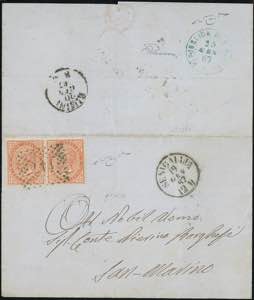 INCOMING MAIL 1867 - 10 cent. De La Rue, ... 