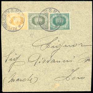 1898 - 5 cent. verde olivastro, 5 cent. ... 