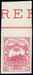 1916 - 10 + 5 cent. Croce Rossa, non ... 