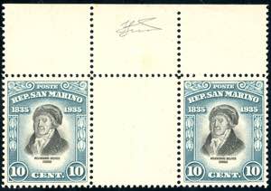 1935 - 10 cent. Delfico (195), coppia ... 