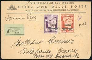 1943 - 5 lire arancio e 1 lira violetto ... 