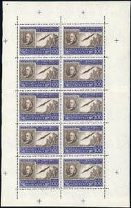 1947 - 100 lire Centenario primo francobollo ... 
