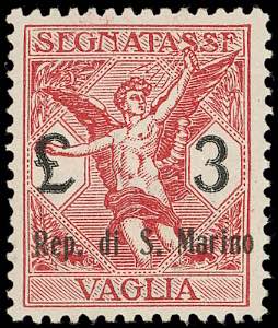 1924 - 3 lire (6), ottima centratura, gomma ... 
