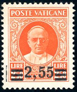 1937 - 2,55 su 2,50 lire Provvisoria, II ... 