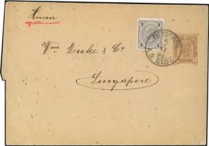 AUSTRIA 1891 - 2 kr. Fascetta, integrata con ... 