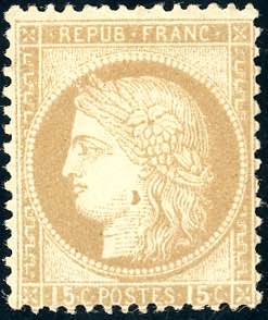 FRANCIA 1871 - 15 cent. bistro Cerere ... 