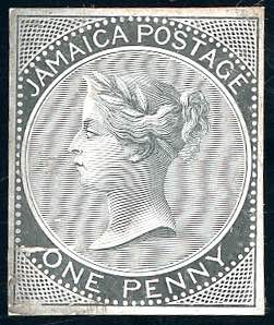 BRITISH COLONIES JAMAICA 1860 - 1 p. Regina ... 