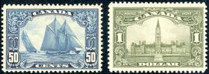 CANADA 1928/29 - 50 cents Bluenose e 1 ... 