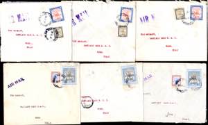 SUDAN 1949/1950 - Lotto di sei lettere ... 