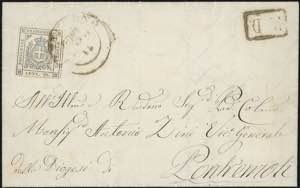 1860 - 20 cent. nero violaceo (15b), ... 
