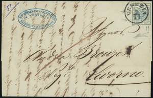 1853 - 45 cent. azzurro ardesia, II tipo, ... 