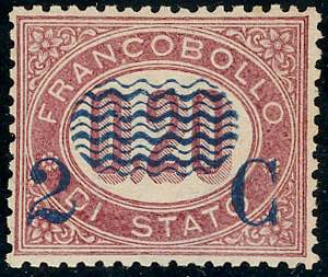 1878 - 2 cent. su 0,20 lire Servizio ... 