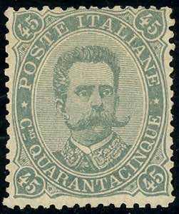 1889 - 45 cent. Umberto I (46), nuovo, gomma ... 