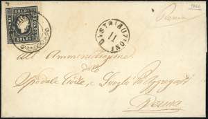 1860 - 3 soldi nero, II tipo (29), perfetto, ... 