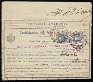 1927 - 50 cent. Parmeggiani, due esemplari ... 