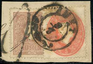 1860 - 10 soldi bruno, II tipo (31), in ... 
