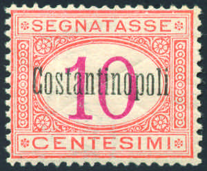 COSTANTINOPOLI SEGNATASSE 1922 - 10 cent. ... 