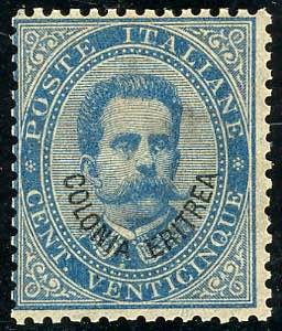1893 - 25 cent. Umberto I (6), discreta ... 