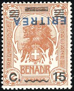 1924 - 15 cent. su 2 a. Leoni, soprastampa ... 