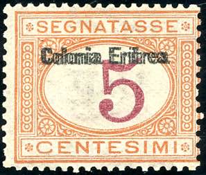 SEGNATASSE 1903 - 5 cent., doppia ... 