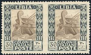 1924 - 30 cent. Pittorica, senza filigrana, ... 