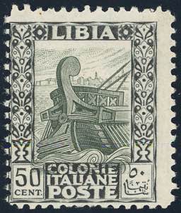 1927 - 50 cent. Pittorica, dent. 11, centro ... 