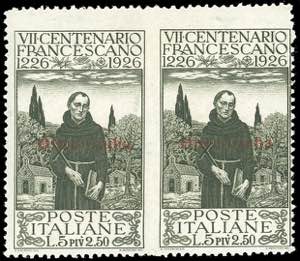 1926 - 5 + 2,50 lire S.Francesco, coppia ... 