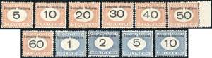 SEGNATASSE 1926 - Cifre nere in moneta ... 