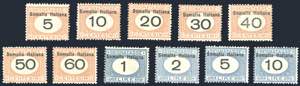 SEGNATASSE 1926 - Cifre nere, moneta ... 